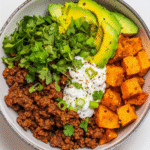 ground beef protein bowl