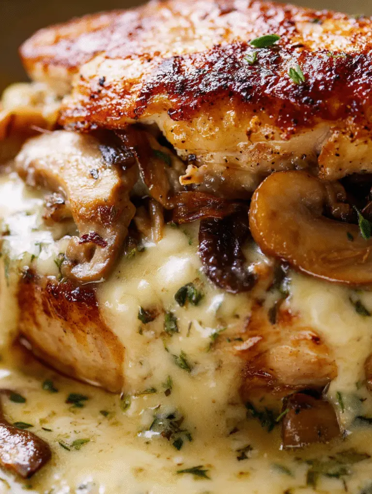 The Ultimate Cheesy Garlic Butter Mushroom Stuffed Chicken – Delicious, Juicy & Easy 2 Butter garlic mushrooms for stuffed chicken