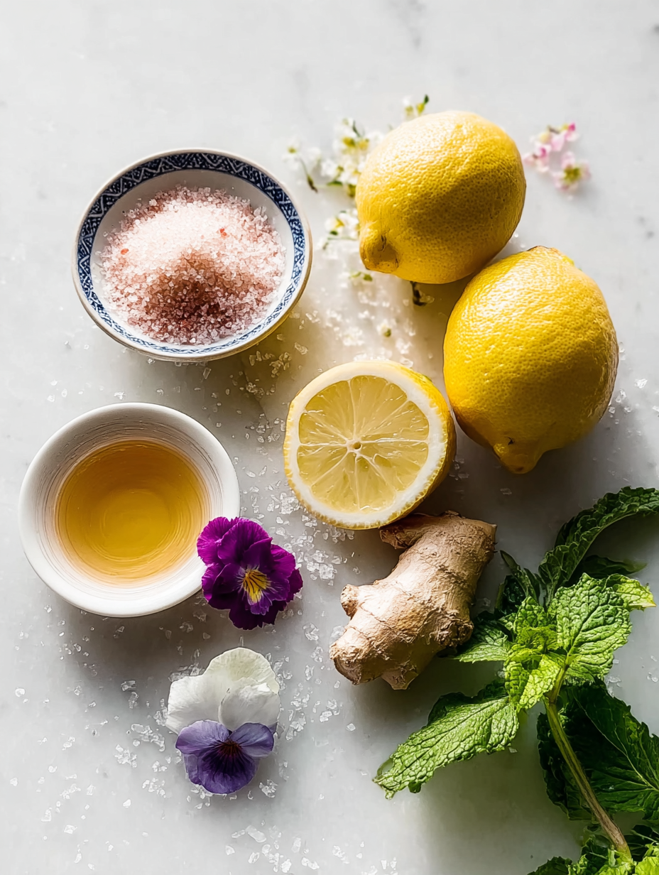 Step-by-step process of making the homemade Mounjaro recipe with pink salt