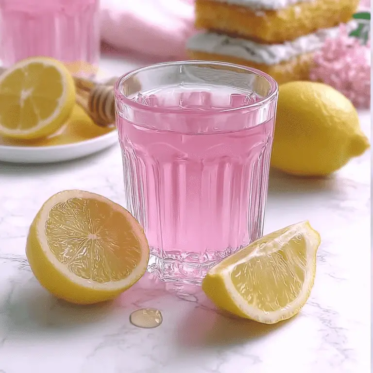 The Himalayan Pink Salt Trick: An Honest, Science-Backed Guide 2 Himalayan pink salt drink in a clear glass with lemon wedges on a marble countertop