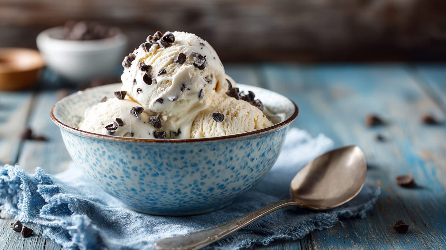 Protein Ice Cream in Bowl
