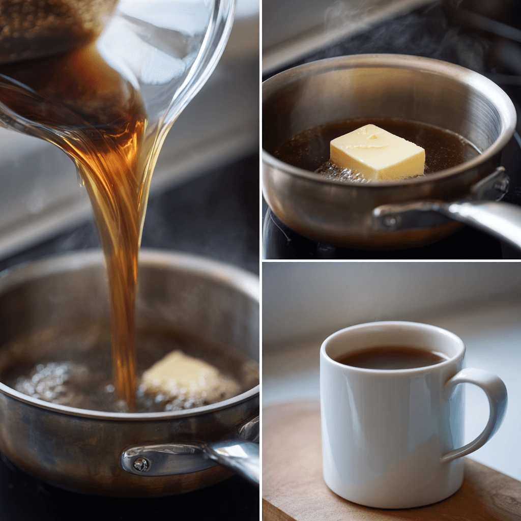 Step-by-step process of making prune juice and butter recipe