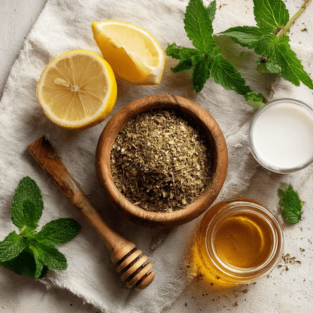 yerba-mate-ingredients-flatlay Yerba Mate Ingredients Layout