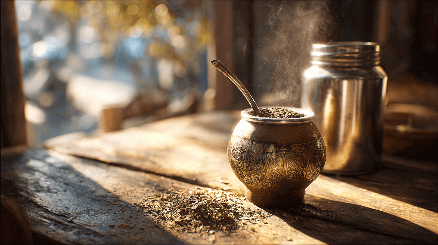 Yerba Mate in Traditional Gourd