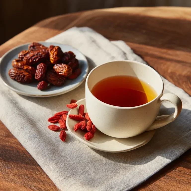 serving korean retinol tea