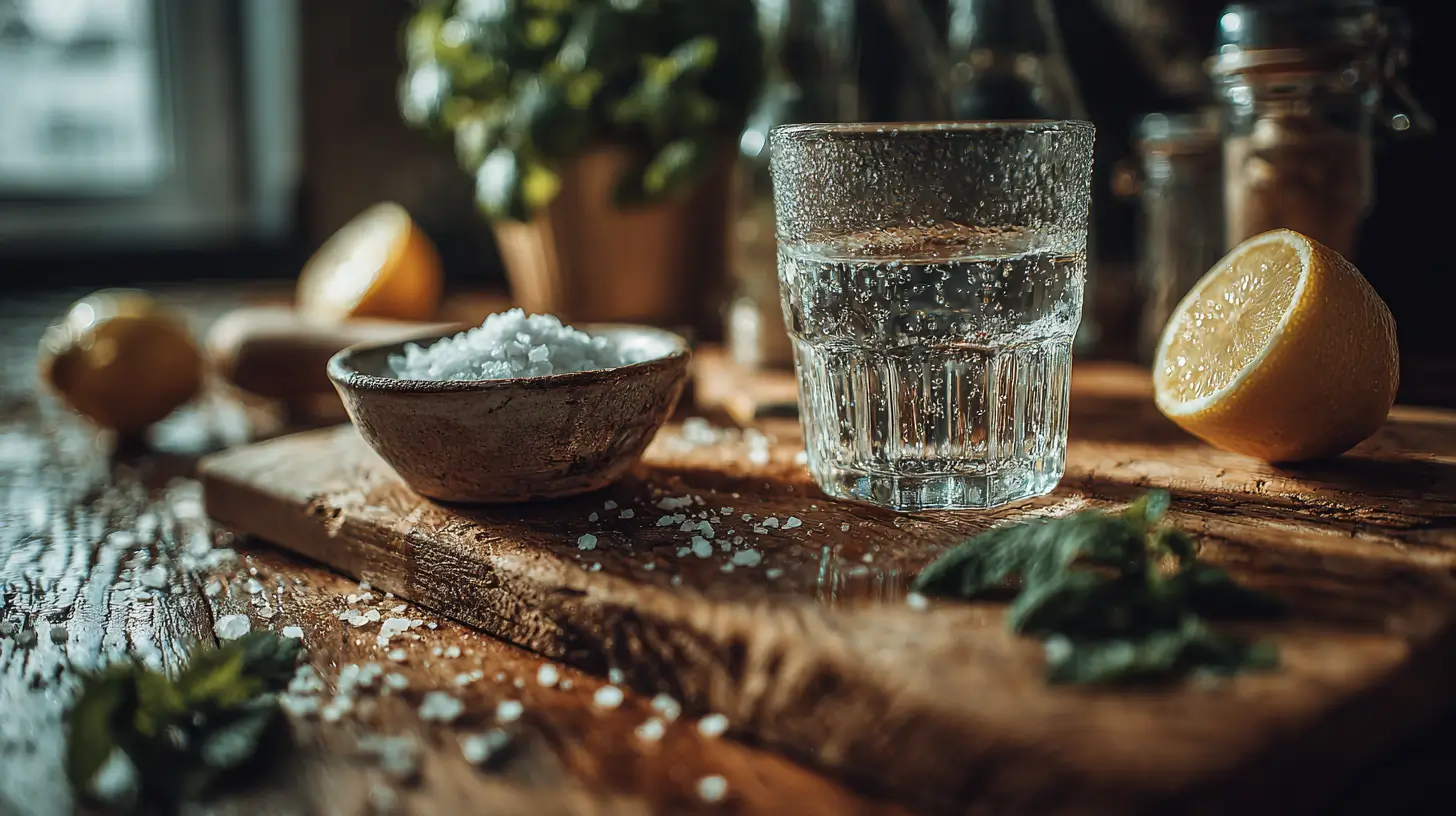 Celtic salt trick recipe hydration drink with lemon and mint