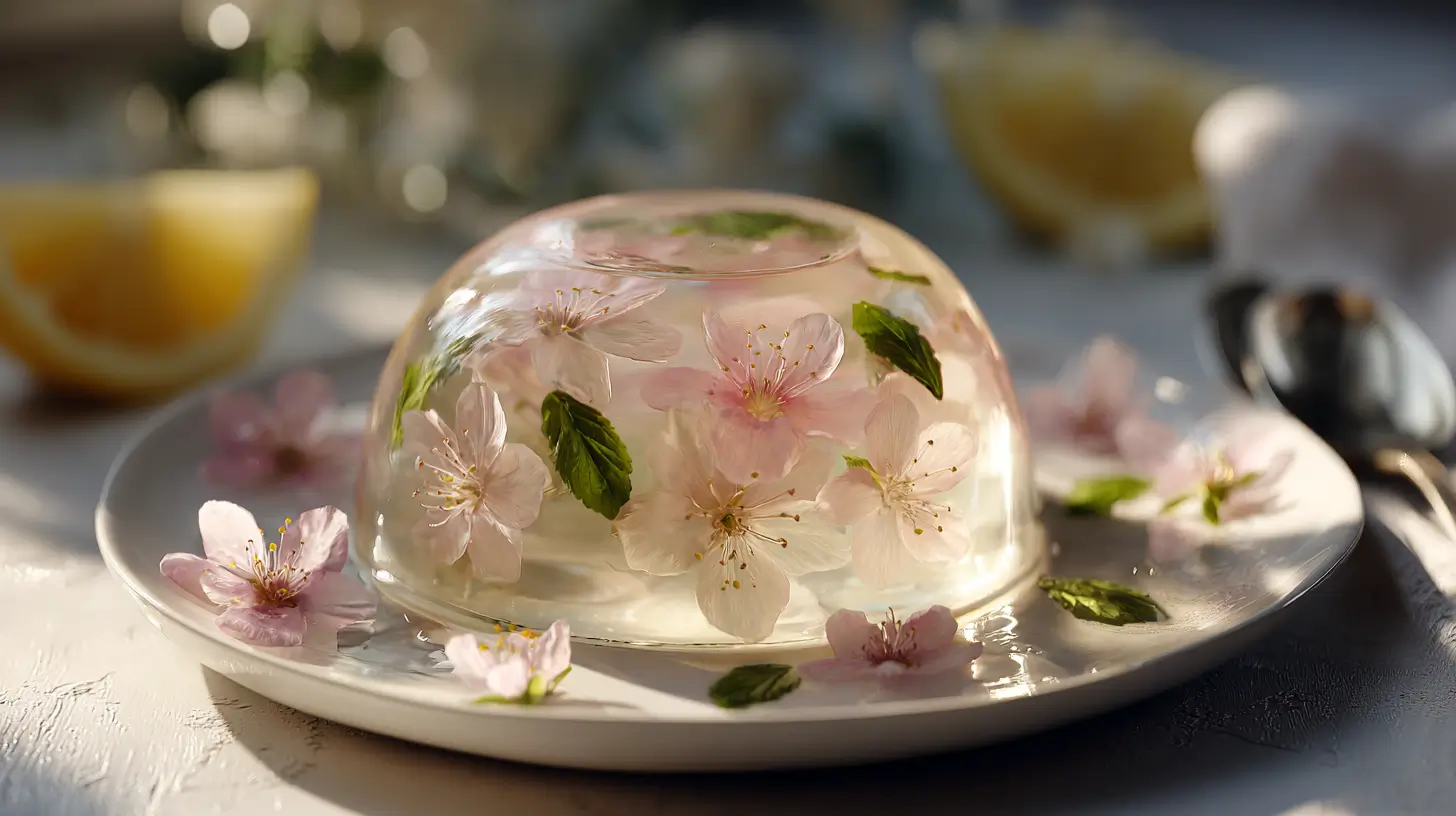 clear gelatin recipe crystal dome dessert